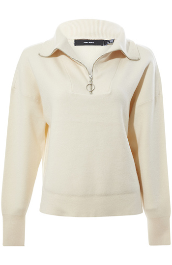 High Neck Zip Pullover Slide 1