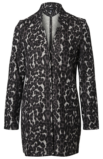 Leopard Print Walker Coat Slide 1