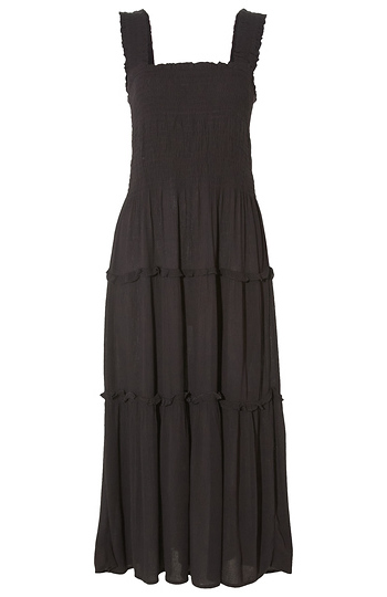Smocked Midi Dress Slide 1