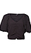 Cropped Puff Sleeve Top Thumb 1
