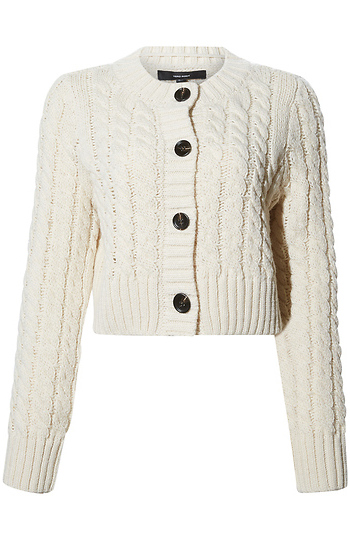 Cropped Button Cardigan Slide 1