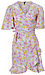 Half Sleeve Floral Wrap Dress Thumb 1