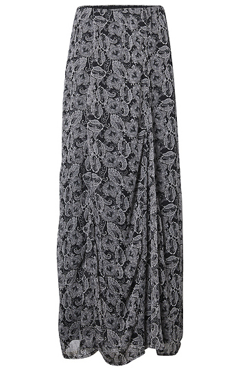 Printed Midi Skirt Slide 1