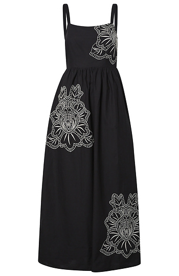 Vero Moda Crochet Detail Midi Dress Slide 1