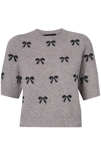 Bow Printed Pullover Slide 1