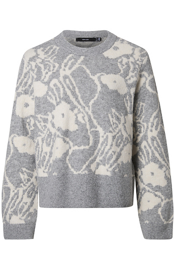 Abstract Print Sweater Slide 1