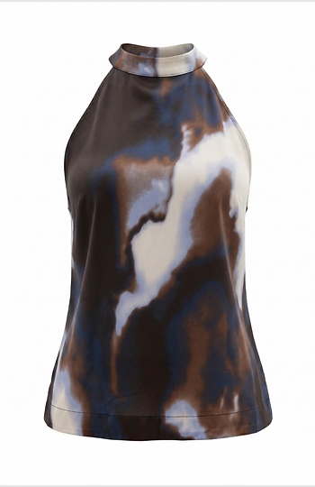 Satin Sleeveless Blouse Slide 1