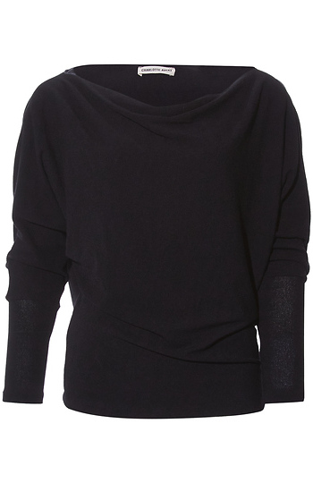Off Shoulder Crepe Hacci Top Slide 1