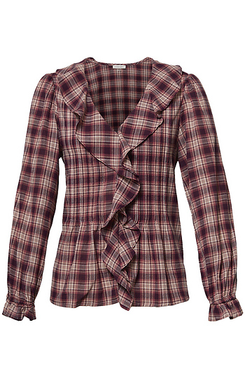 Plaid Blouse Slide 1