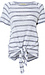 Front Tie Short Sleeve Top Thumb 1