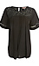 Lace Contrast Short Sleeve Top Thumb 1
