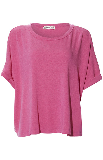 Crepe Hacci Cuffed Tee Slide 1