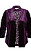 Ruched Sleeve Velvet Blazer Thumb 1