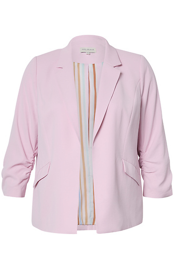 Shirred Sleeve Blazer Slide 1