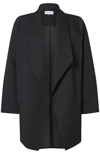 Textured Waterfall Coat Slide 1