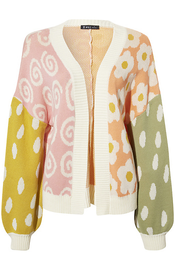 Multi Printed Cardigan Slide 1