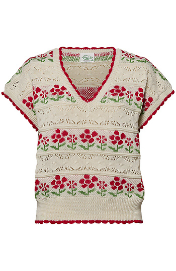 Floral Short Sleeve Top Slide 1