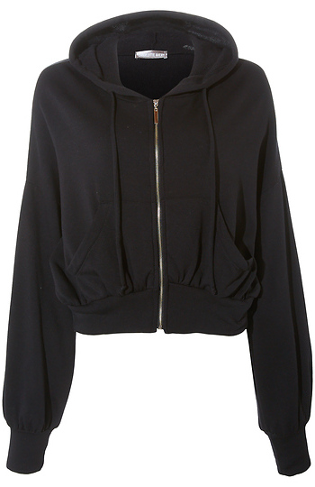 Crop Zip Up Hoodie Slide 1
