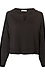 V-Neck Contrast Thread Top Thumb 1