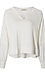 V-Neck Contrast Thread Top Thumb 1