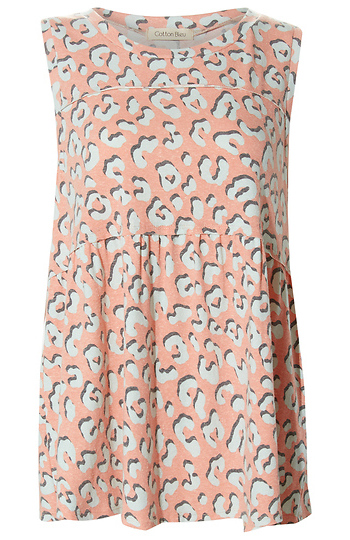 Printed Sleeveless Top Slide 1