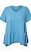 Tiered V Neck Top Thumb 1
