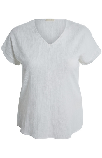 V Neck Short Sleeve Top Slide 1