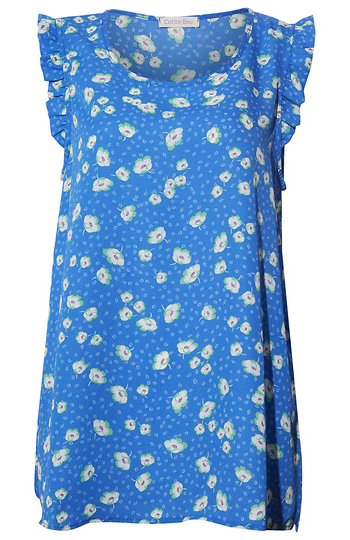 Sleeveless Floral Top Slide 1