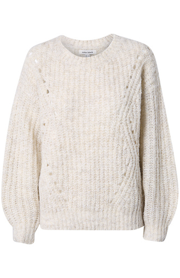 Open Knit Pullover Sweater Slide 1