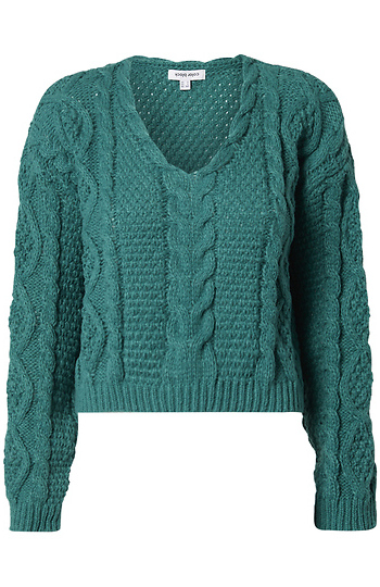 Cable Knit Pullover Slide 1