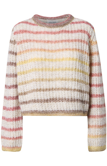 Multi Color Striped Sweater Slide 1
