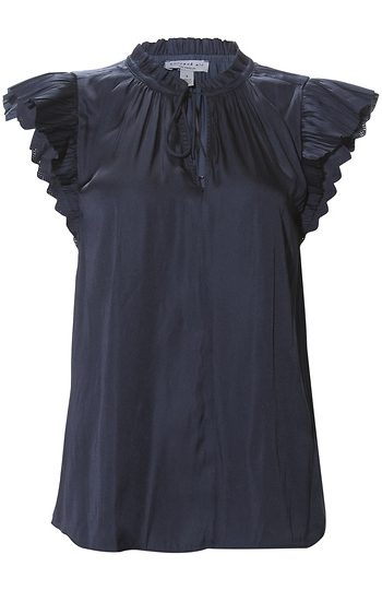 Pleated Sleeve Blouse Slide 1
