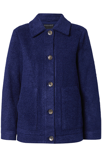 Long Sleeve Button Front Coat Slide 1