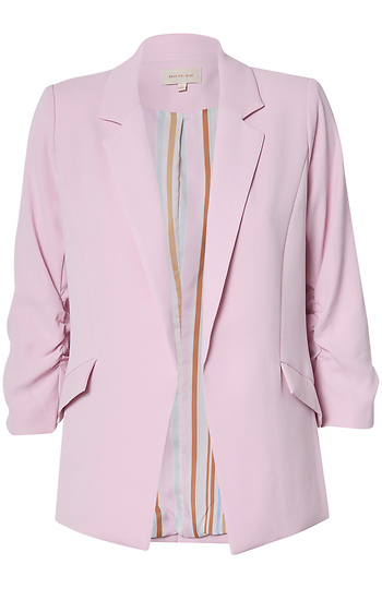 Shirred Sleeve Blazer Slide 1