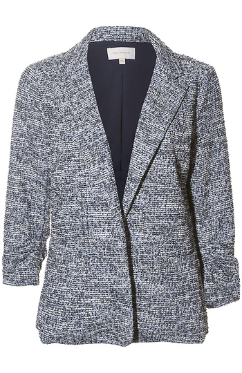 Tweed Open Blazer Slide 1