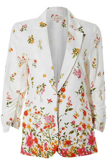 Floral Border Blazer Slide 1