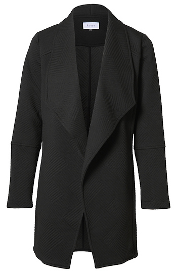 Textured Waterfall Coat Slide 1