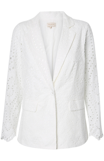 Eyelet Lace Blazer Slide 1