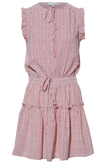 Print Ruffle Mini Dress Slide 1