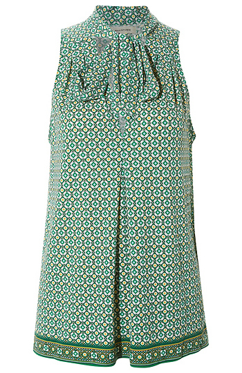 Sleeveless Top with Necktie Slide 1