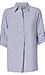 Long Sleeve Striped Collared Shirt Thumb 1
