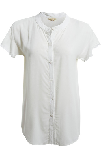 Frayed Short Sleeve Top Slide 1