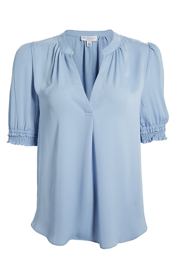 Smocked Short Sleeve Top Slide 1
