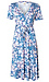Faux Wrap Printed Midi Dress Thumb 1