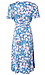 Faux Wrap Printed Midi Dress Thumb 2