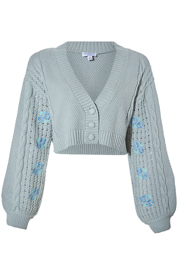 Embroidery Cardigan Slide 1
