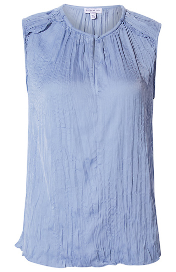 Pleated Sleeveless Top Slide 1