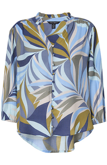 Tribal 3/4 Sleeve Top Slide 1