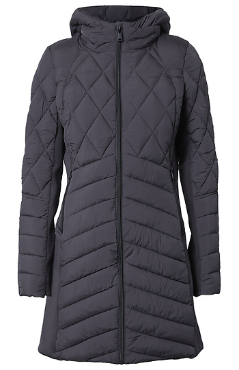 Quilted Long Puffer Jacket Slide 1