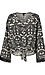 Printed Front Tie Blouse Thumb 1
